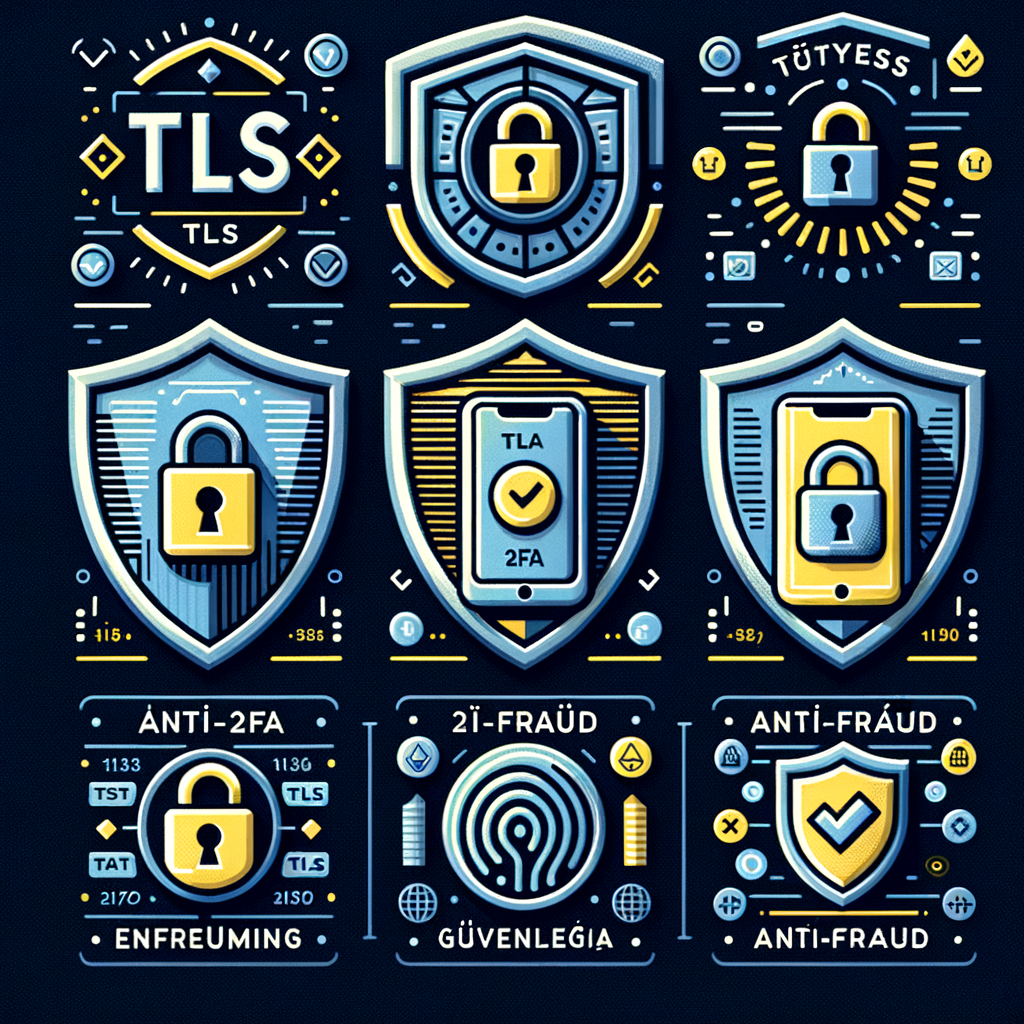 Güvenlik rozetleri: TLS, 2FA, Anti-Fraud